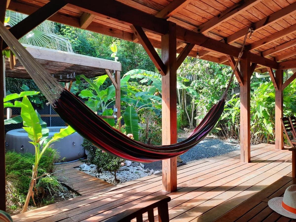 סן-פרנסואה Kaz Creole Aventure Tropicale Insolite, Fibre, Jardin Et Jacuzzi Prives מראה חיצוני תמונה