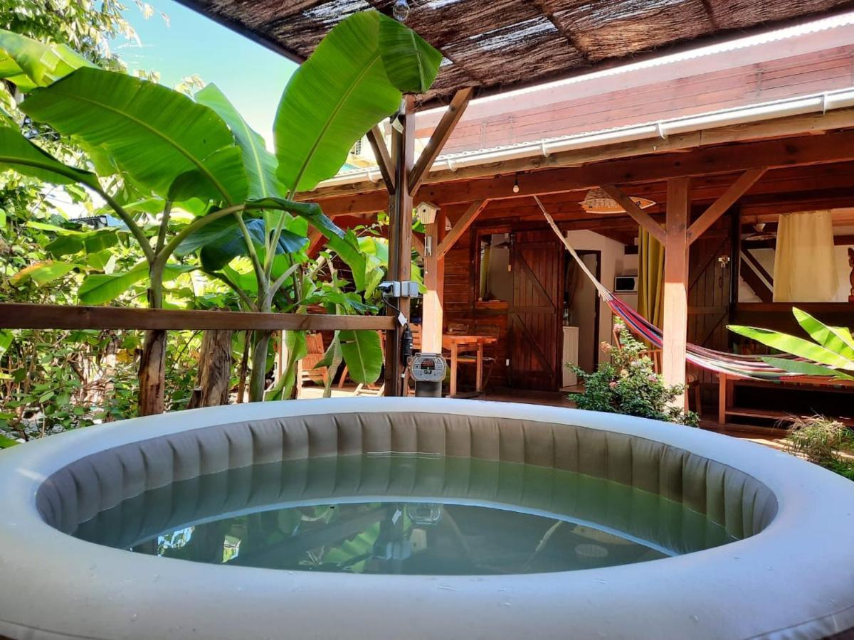 סן-פרנסואה Kaz Creole Aventure Tropicale Insolite, Fibre, Jardin Et Jacuzzi Prives מראה חיצוני תמונה