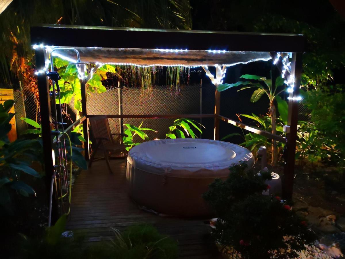 סן-פרנסואה Kaz Creole Aventure Tropicale Insolite, Fibre, Jardin Et Jacuzzi Prives מראה חיצוני תמונה