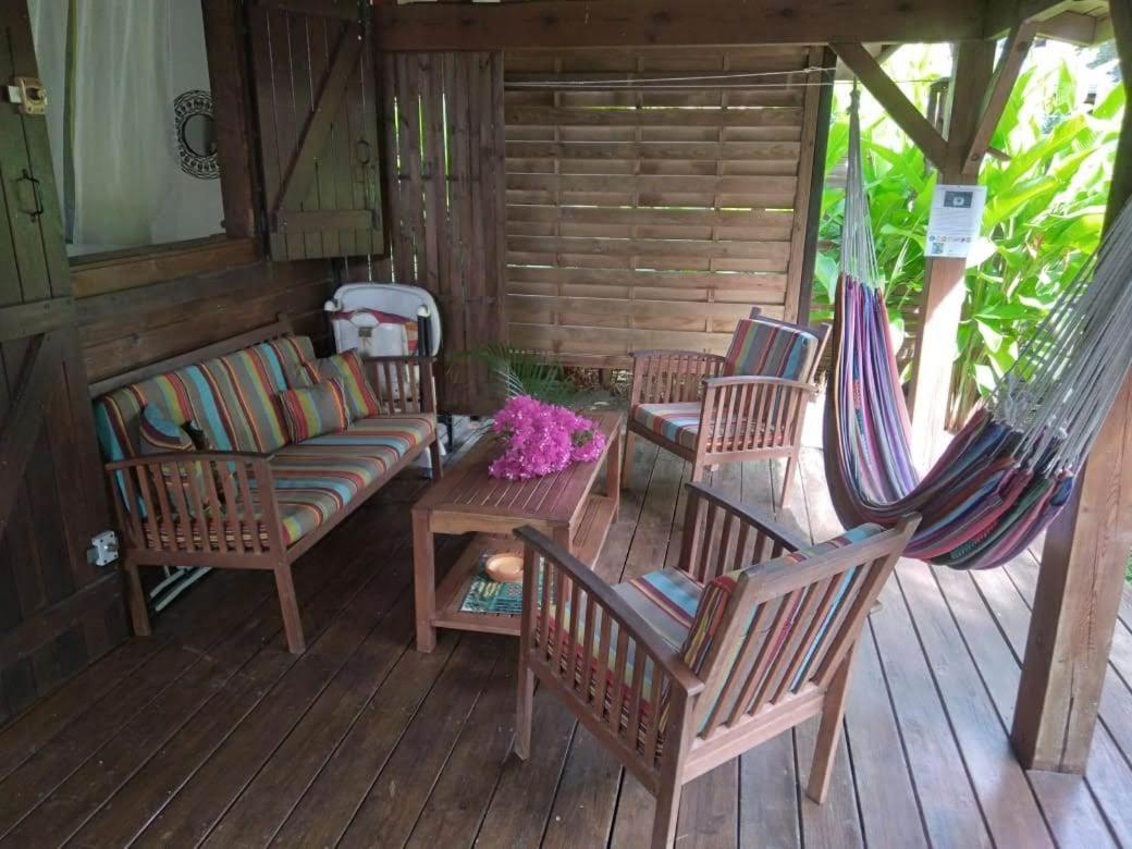 סן-פרנסואה Kaz Creole Aventure Tropicale Insolite, Fibre, Jardin Et Jacuzzi Prives מראה חיצוני תמונה