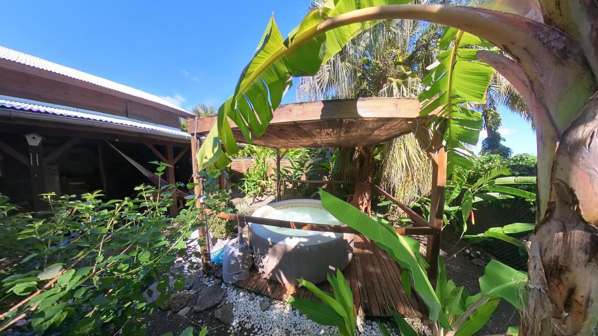 סן-פרנסואה Kaz Creole Aventure Tropicale Insolite, Fibre, Jardin Et Jacuzzi Prives מראה חיצוני תמונה