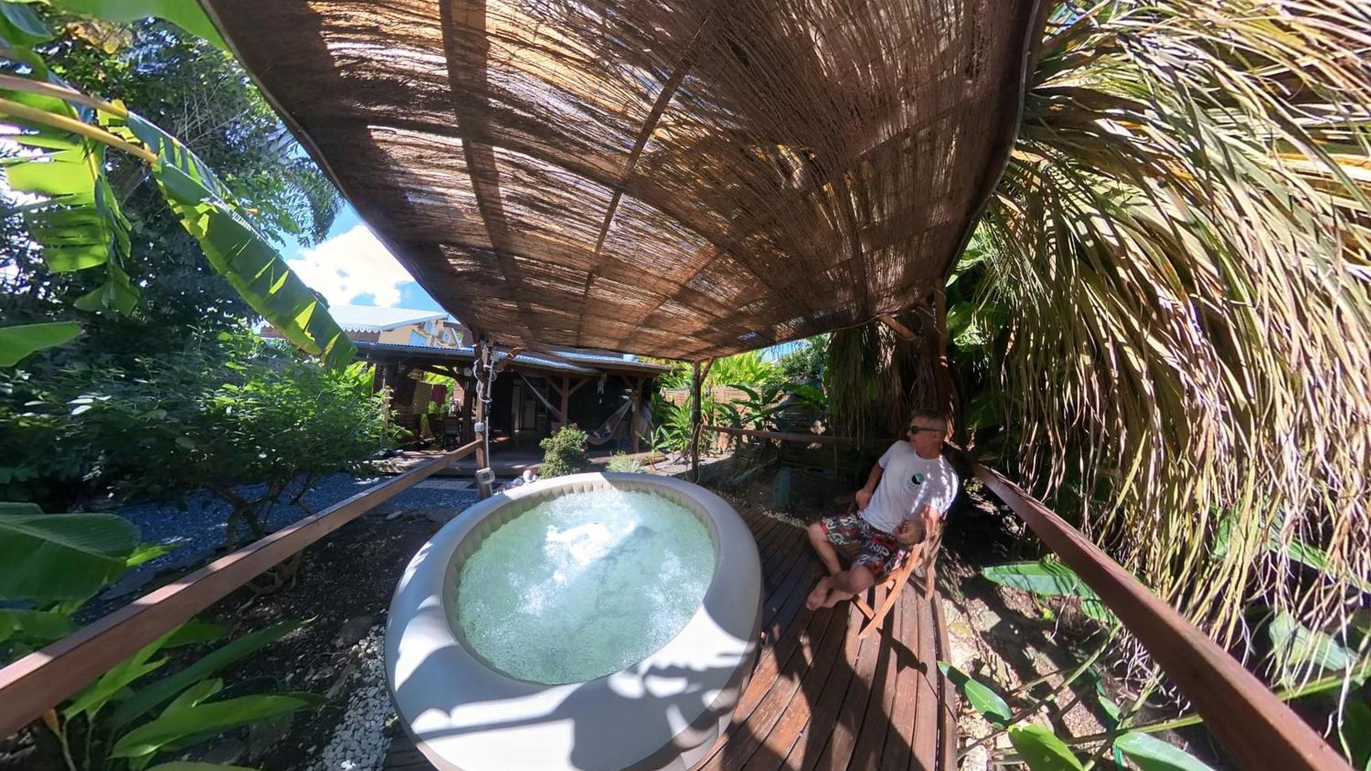 סן-פרנסואה Kaz Creole Aventure Tropicale Insolite, Fibre, Jardin Et Jacuzzi Prives מראה חיצוני תמונה