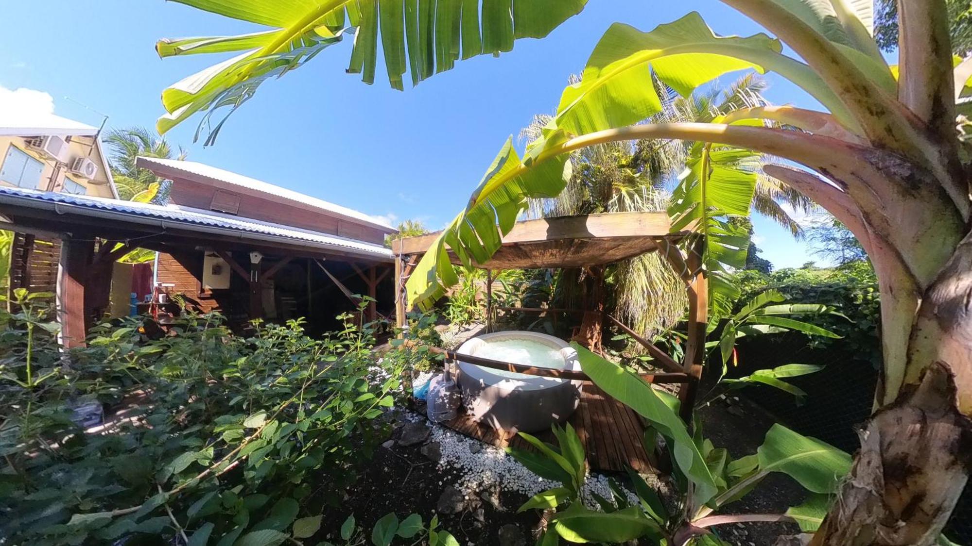 סן-פרנסואה Kaz Creole Aventure Tropicale Insolite, Fibre, Jardin Et Jacuzzi Prives מראה חיצוני תמונה